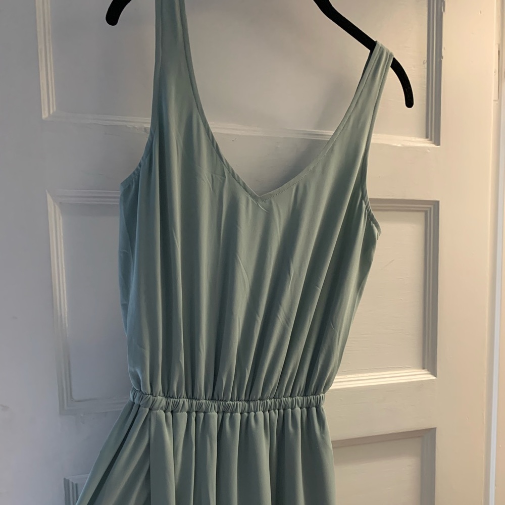 Green bridesmaid dress